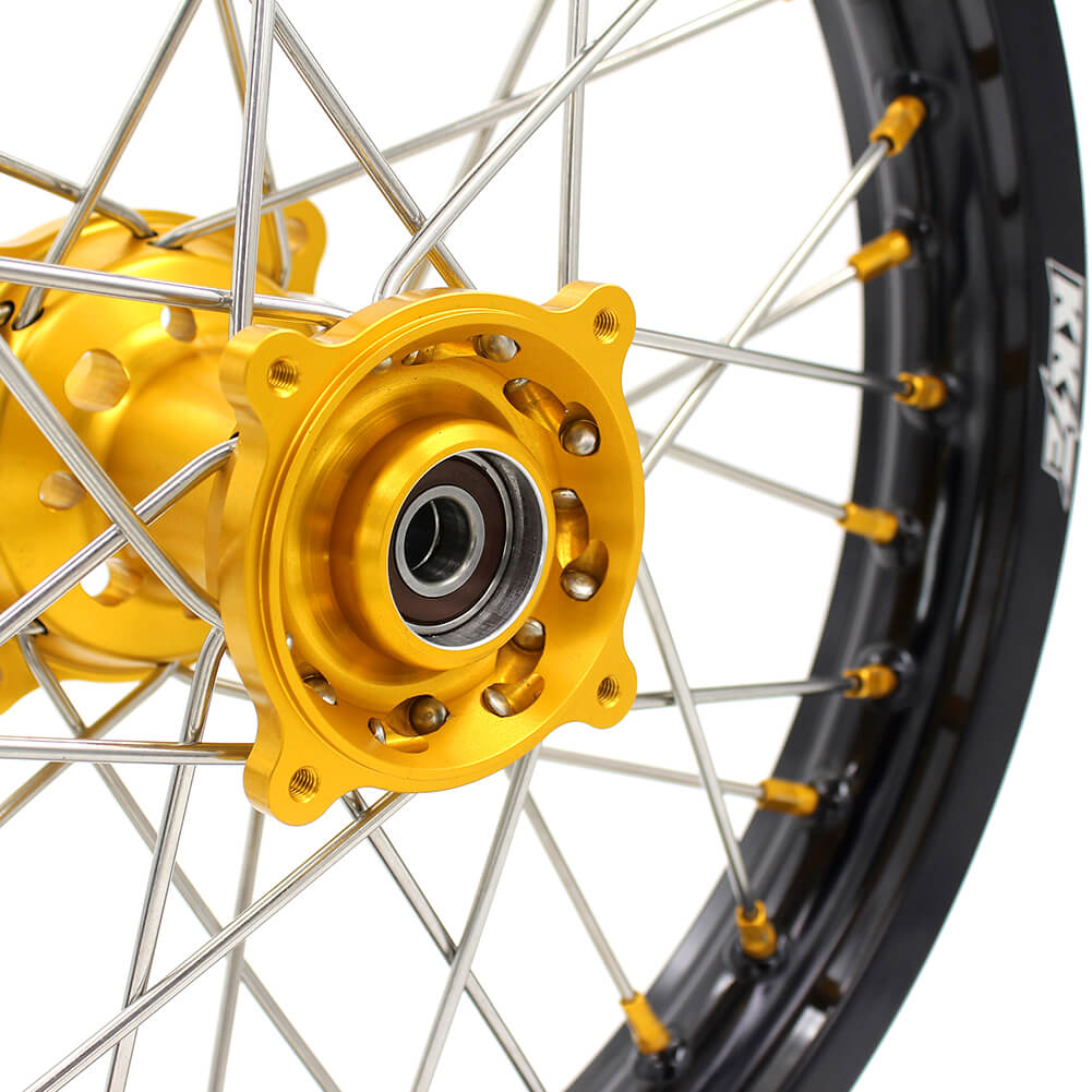 KKE 17/14 RM80 1993-2001 RM85 2002-2023 For SUZUKI Kid's Small Wheels Rims Gold Nipples