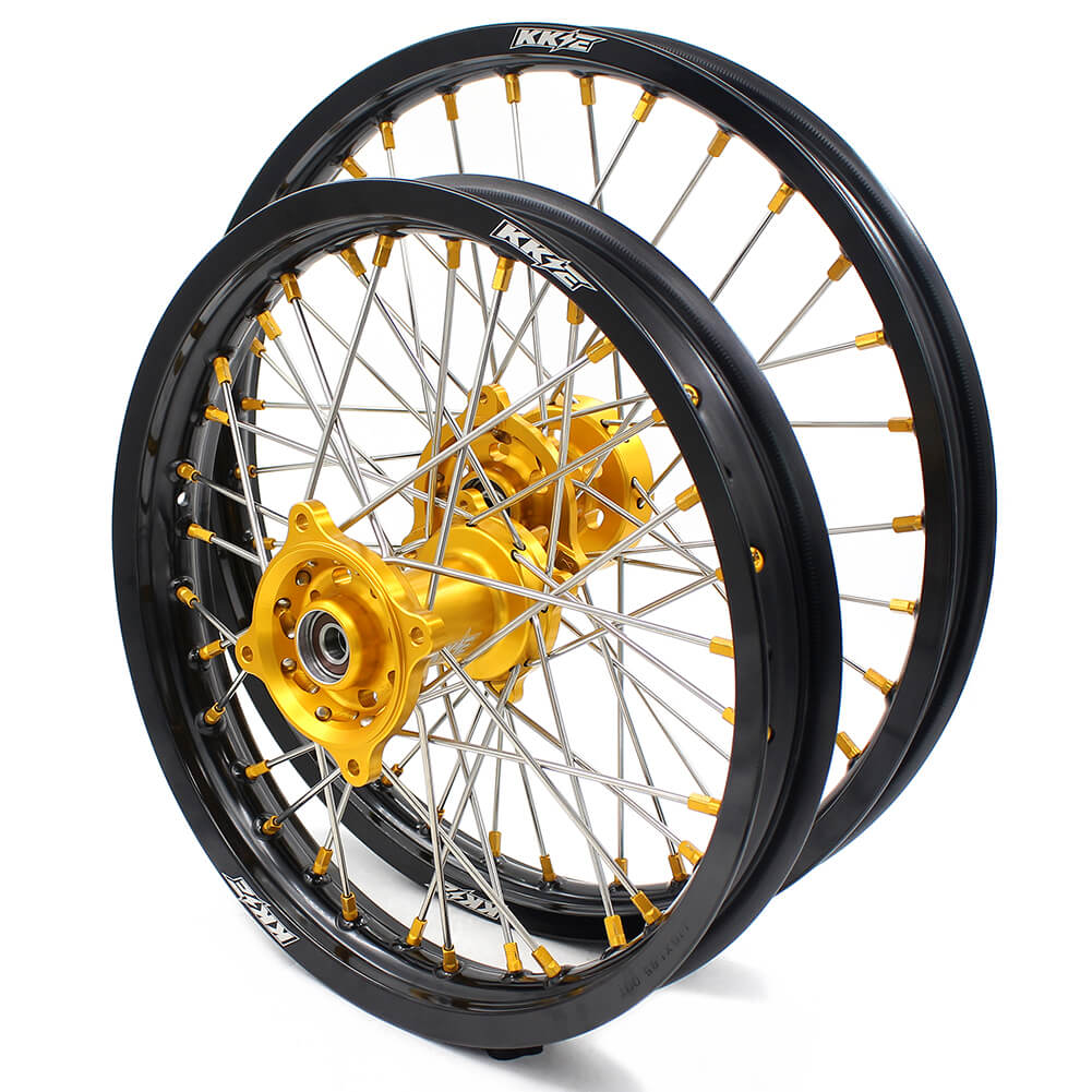 KKE 17/14 RM80 1993-2001 RM85 2002-2023 For SUZUKI Kid's Small Wheels Rims Gold Nipples