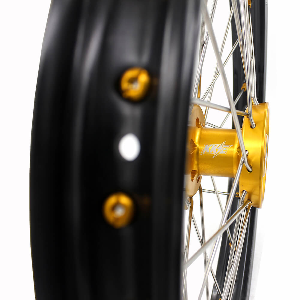 KKE 17/14 RM80 1993-2001 RM85 2002-2023 For SUZUKI Kid's Small Wheels Rims Gold Nipples