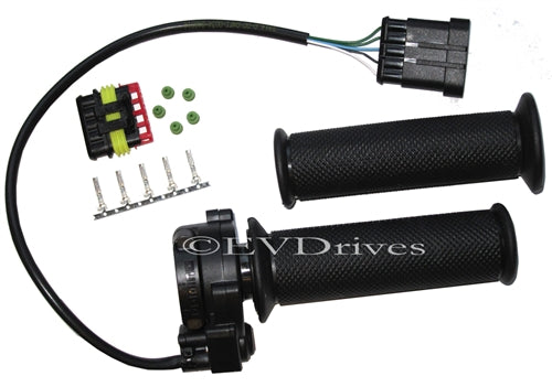 Domino Twist Grip Throttle - 0-5K Ohm - IP67 Rated (Dust & Water Resistant)