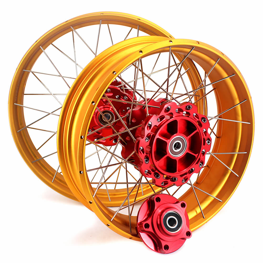 VMX 19 & 17 Tubeless Wheels Gold Rims Fit For Honda CB500X 2019-2021 Red&Gold