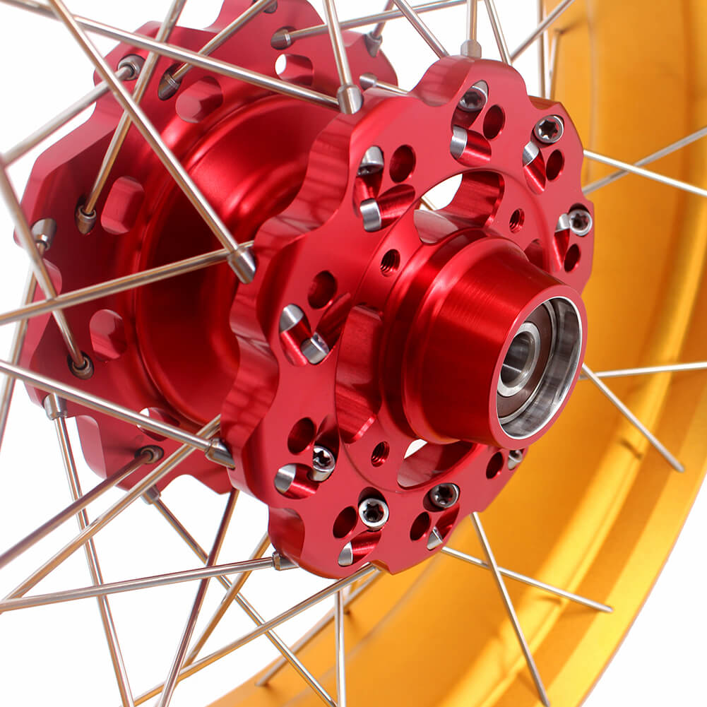 VMX 19 & 17 Tubeless Wheels Gold Rims Fit For Honda CB500X 2019-2021 Red&Gold