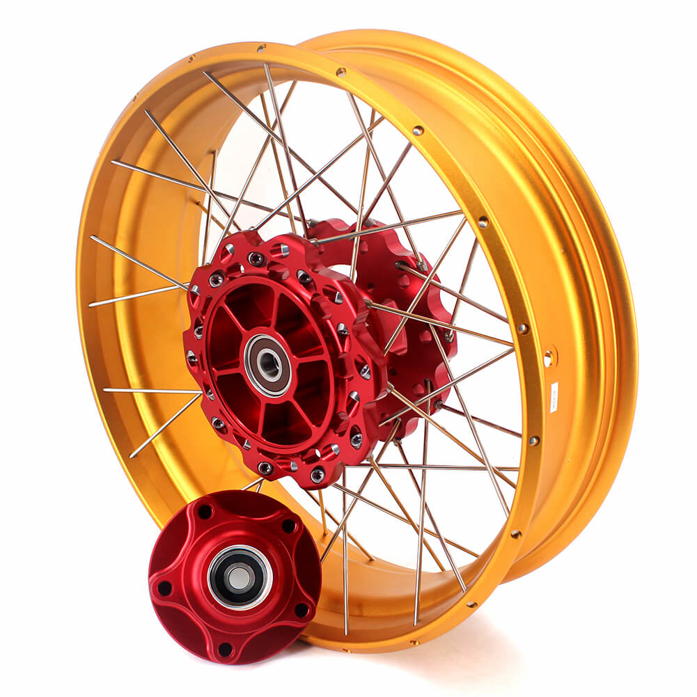 VMX 19 & 17 Tubeless Wheels Gold Rims Fit For Honda CB500X 2019-2021 Red&Gold
