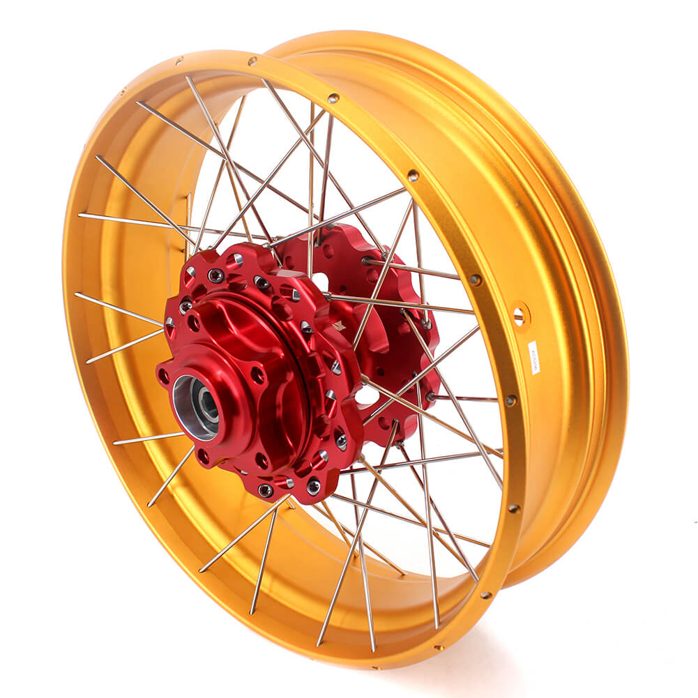 VMX 19 & 17 Tubeless Wheels Gold Rims Fit For Honda CB500X 2019-2021 Red&Gold