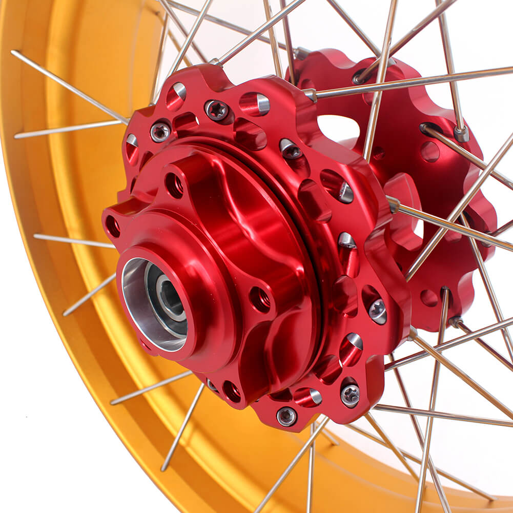 VMX 19 & 17 Tubeless Wheels Gold Rims Fit For Honda CB500X 2019-2021 Red&Gold