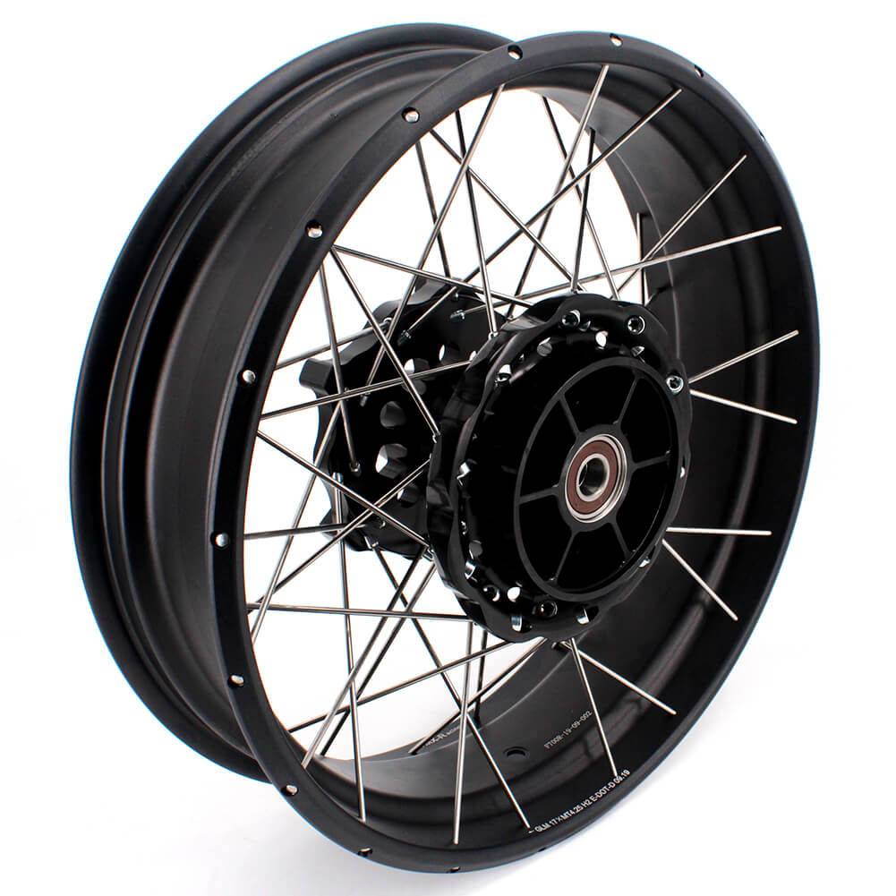 VMX 19 Inch / 17 Inch Tubeless Wheels Fit For BMW F700GS 2012-2018 Black Hubs