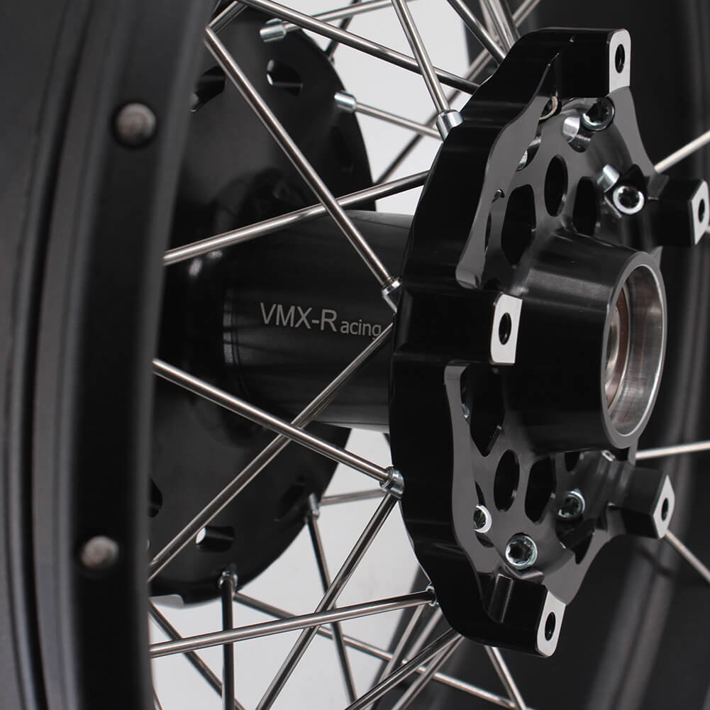 VMX 19 Inch / 17 Inch Tubeless Wheels Fit For BMW F700GS 2012-2018 Black Hubs