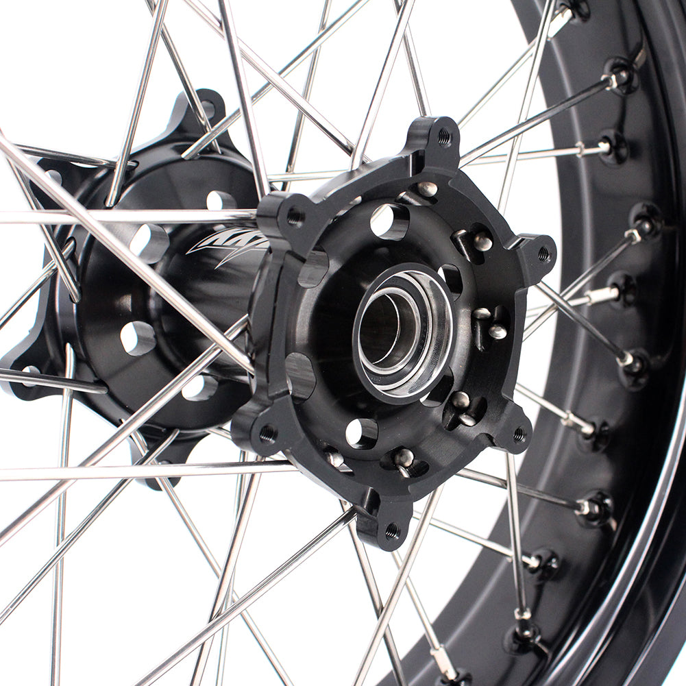 KKE 3.5 & 4.25 Wheels for Yamaha WR250F 2001 WR450F 2003-2018 Black
