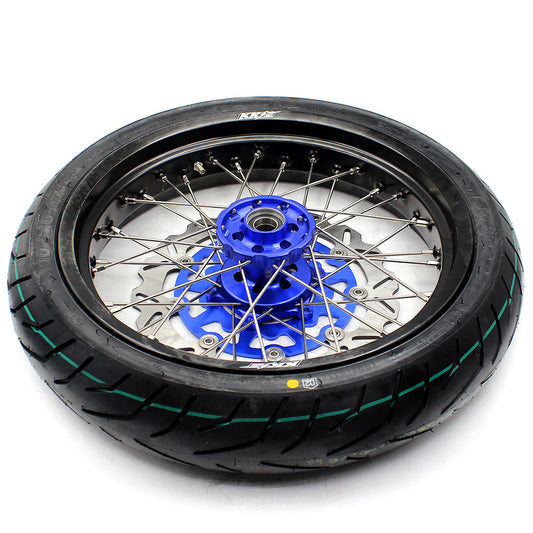 KKE 3.5/4.25*17inch Supermoto Wheels For YAMAHA YZ125 YZ250 YZ450FX YZ250F YZ450F Tires