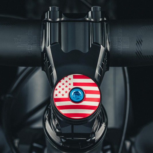 American Flag Custom Bike Headset Cap