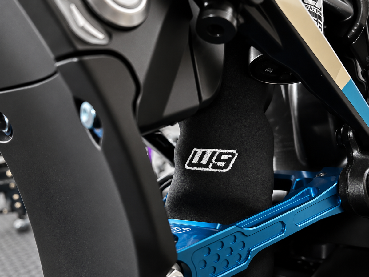 Warp 9 Mid-Size E-Moto Shock Cover – 75mm Spring Diameter / 180mm Length