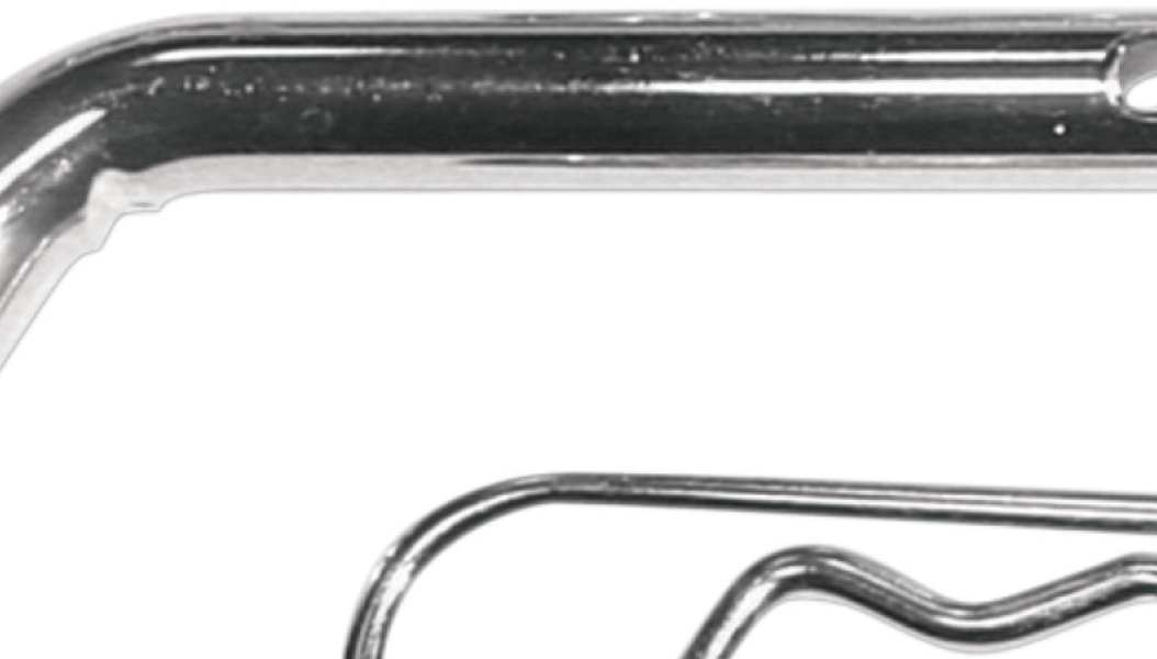 Non-Locking Receiver Pin & Clip - Chrome