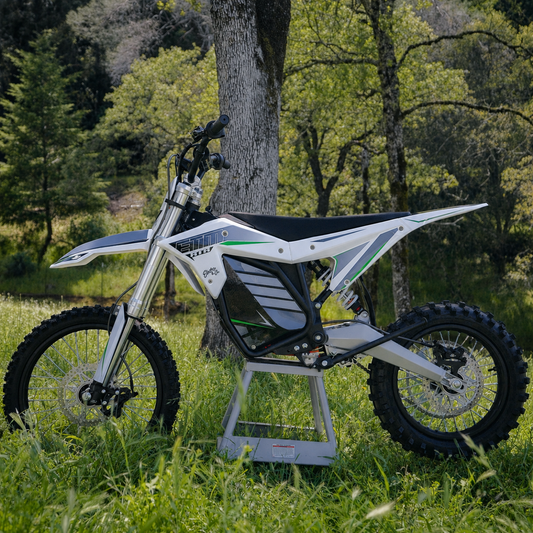 Electro & Co. ETM RTR XL electric pit bike front three-quarter view