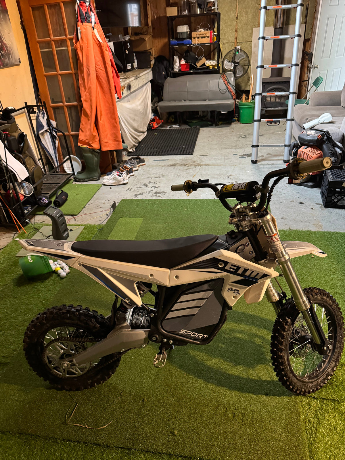 Seller photo of white ETM RTR Sport with ProTaper handlebars in Eliot, Maine