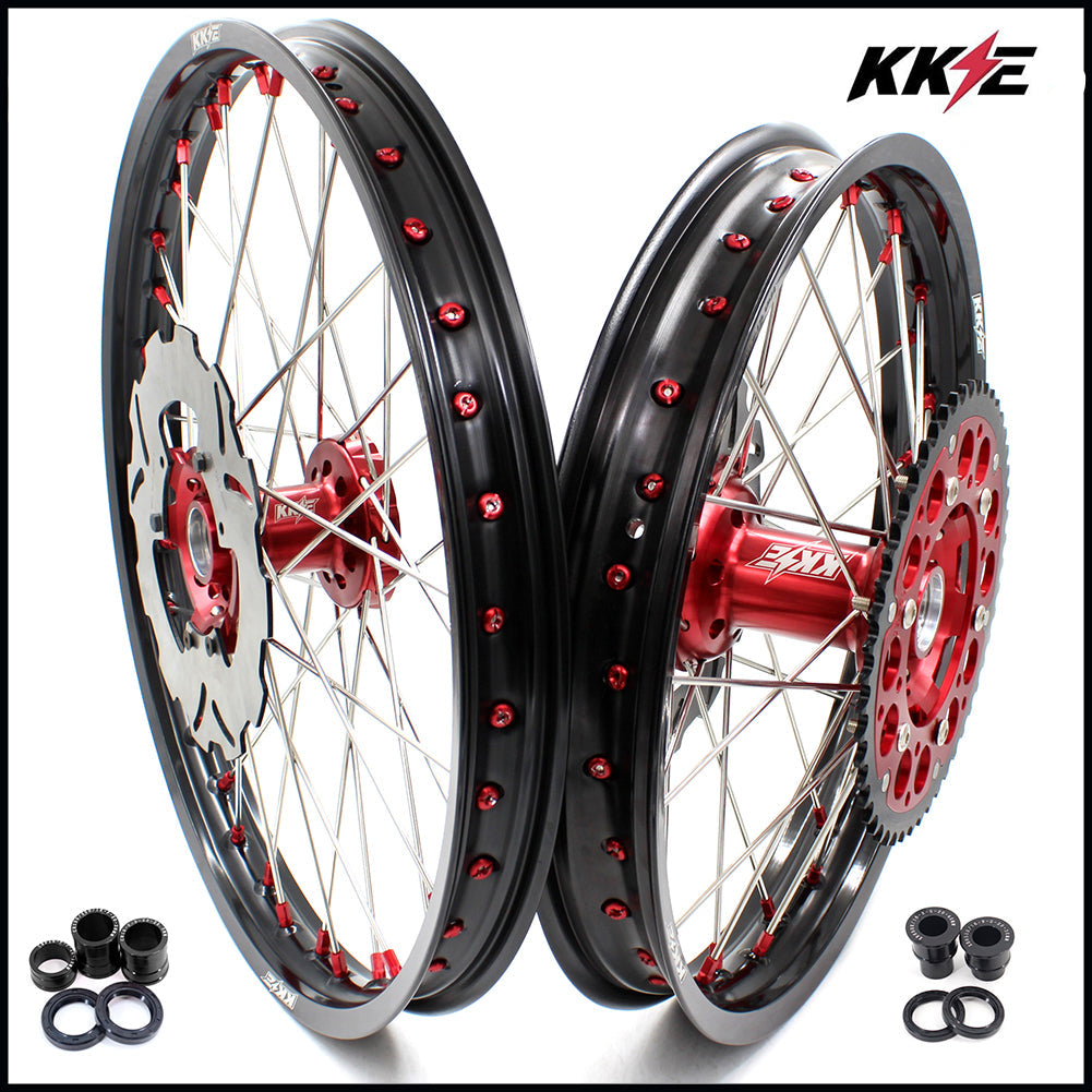 KKE 21" 18" or 21" 19" Aluminum Wheels For HONDA CR125R 1995-1997 CR250R 1995-1996 CR500R 1995-2001