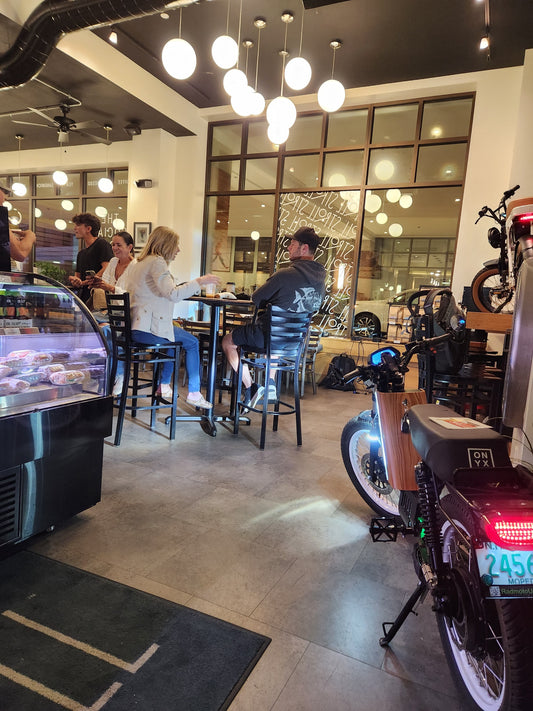 Green Rides & Good Vibes: E-Bike Happy Hour at Stroll Café & Wine Bar