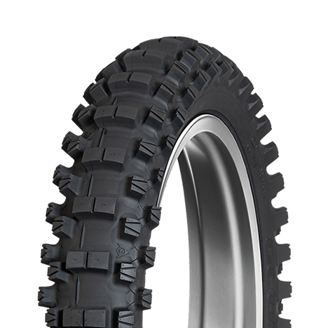 Dunlop Geomax MX34 off-road tire, one of Radmoto's tire choices for New England trails and tracks