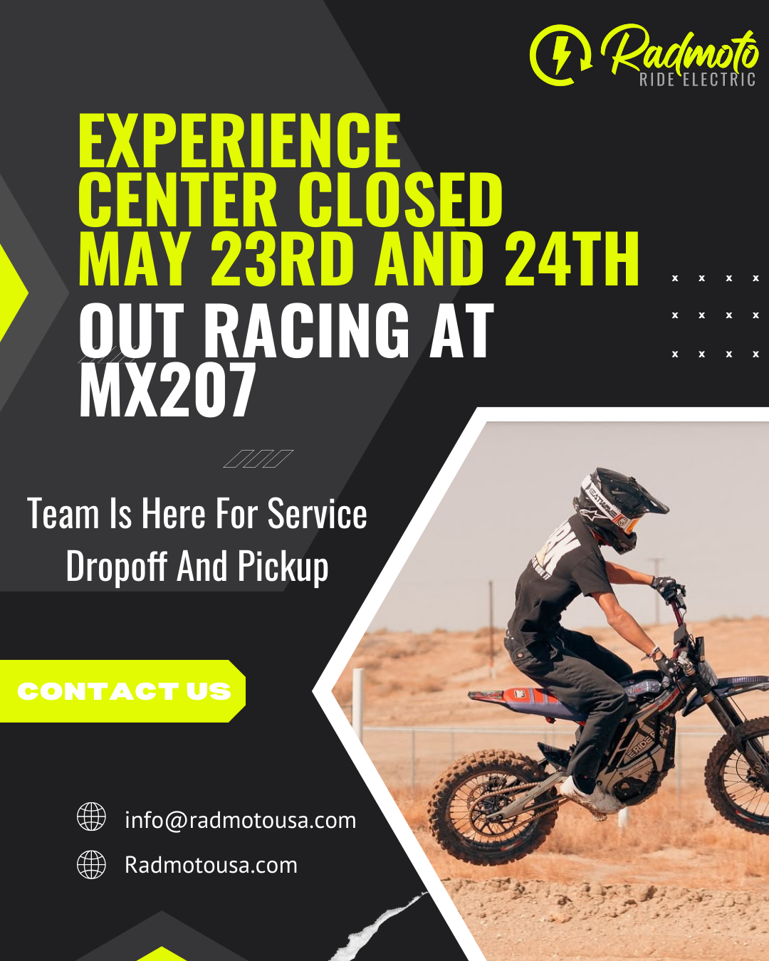 Catch Us at MX207 This Memorial Day Weekend!