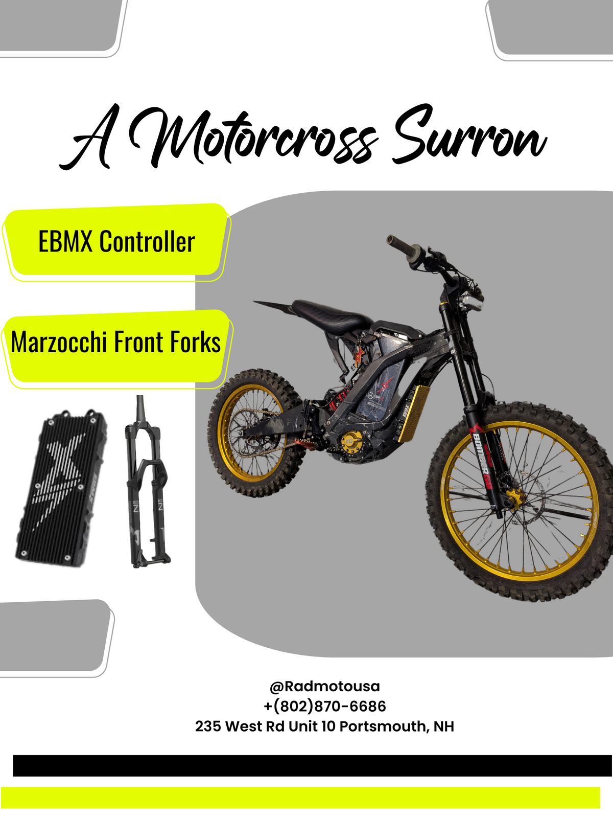 Transforming a Surron for Motocross – Radmoto's Latest Build – Radmotousa