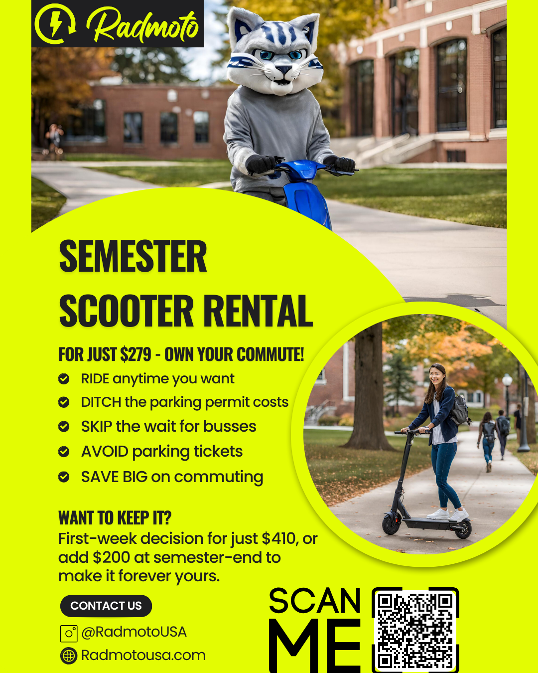 Revolutionize Your Campus Commute: Introducing the Ultimate Semester Scooter Special at UNH