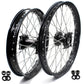 KKE 21 & 18 Enduro Wheels Rims for Husqvarna TE TC FE FC SMR TXC  2000-2013 Red Hubs
