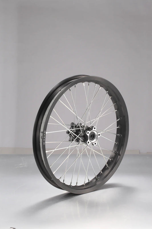 E Ride Pro-SHE7069-Front Wheel 1.4*19(Straight Pull)+Rim Stripe+Spacer*2 - SS3.0/SR