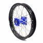 KKE 19 & 16 Spoked Kid's Wheels Rims Set for Kawasaki KX80 KX85 Blue