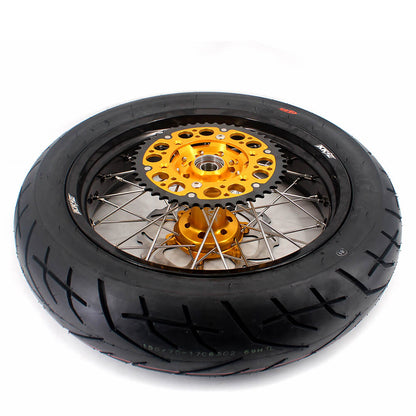 KKE 3.5/4.25*17inch Supermoto Wheels CST Tires For SUZUKI DRZ400 DRZ400E DRZ400S