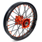KKE 19"×1.6/16"×1.85 Spoke Kid's Big Wheels Rims Fit KTM SX 85 2003-2020 Orange Nipples & Black Spokes