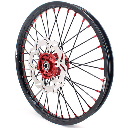 KKE 21 & 19 MX Rims for Suzuki RMZ250 2007-2024 RMZ450 2005-2024 Black Spokes