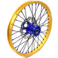 KKE 21"&19" Mx Dirtbike Cast Wheels For YAMAHA YZ125 YZ250 1999-2016 YZ250F YZ450F 2003-2015 Gold Rim Black Spokes With Disc