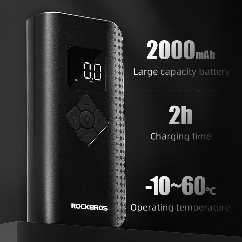 ROCKBROS A13 Mini Electric Air Bike Tire Pump 150PSl 2000mAh
