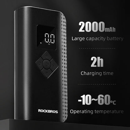 ROCKBROS A13 Mini Electric Air Bike Tire Pump 150PSl 2000mAh