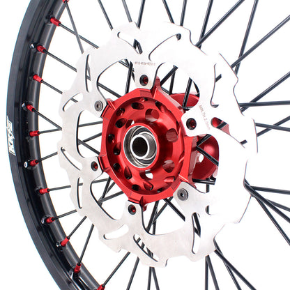 KKE 21 & 19 MX Rims for Suzuki RMZ250 2007-2024 RMZ450 2005-2024 Black Spokes