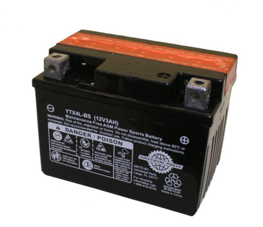 12V 3AH Battery YTX4L-BS - Factory Activated