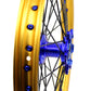 KKE 21"&19" Mx Dirtbike Cast Wheels For YAMAHA YZ125 YZ250 YZ250F YZ450F Gold Rim Black Spokes
