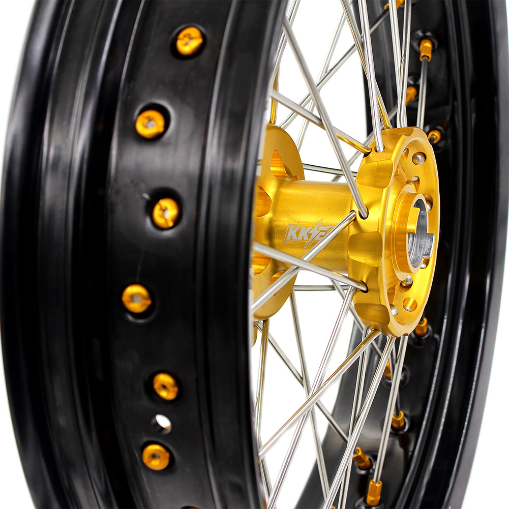 KKE 3.5/4.25*17 Inch Supermoto Wheels For SUZUKI DRZ400SM 2005-2024 CST Tires Rim