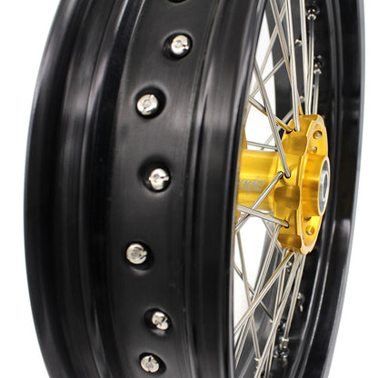 KKE 17Inch Supermoto Dirtbike Wheels For SUZUKI DRZ400SM 2005-2024