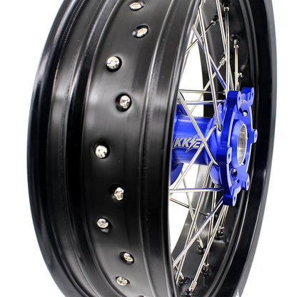KKE 17 Inch CUSH Drive on Road Supermoto Wheels Rims For SUZUKI DRZ400SM 2005-2024
