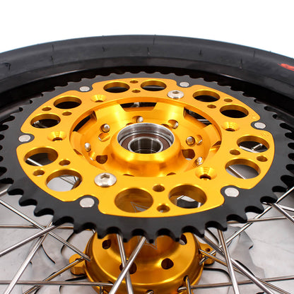 KKE 3.5/4.25*17inch Supermoto Wheels CST Tires For SUZUKI DRZ400 DRZ400E DRZ400S