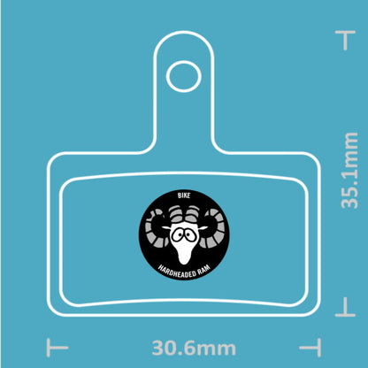 Bike Brake Pads Ceramic + Kevlar for Shimano, Tektro Deore BR, Auriga/Drako HDC 301