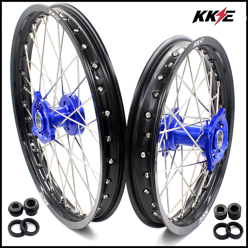 KKE 17 & 14 YZ80 1993-2001 YZ85 2002-2026 Kids Wheels for Yamaha Blue Hub