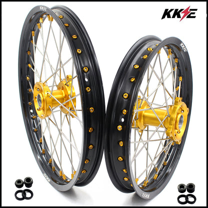 KKE 17/14 RM80 1993-2001 RM85 2002-2026 For SUZUKI Kid's Small Wheels Rims Gold Nipples
