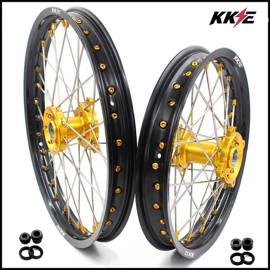 KKE 17/14 RM80 1993-2001 RM85 2002-2026 For SUZUKI Kid's Small Wheels Rims Gold Nipples