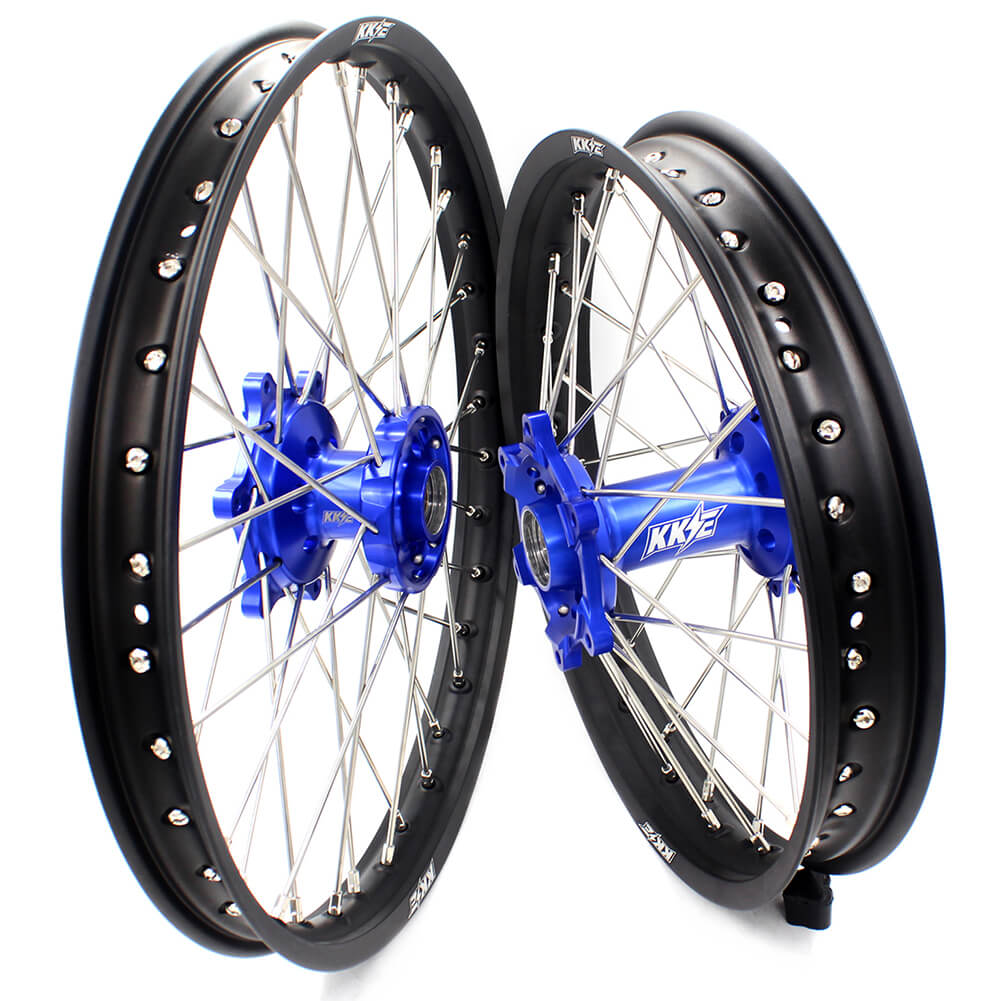 KKE 21 & 18 Enduro Wheels for Yamaha WR250X 2008-2011 Blue