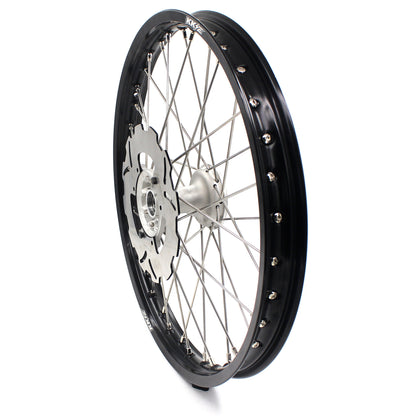 KKE 21 & 18 Casting MX Rims for Honda XR650R 2000-2008 240MM/240MM Disc Silver&Black