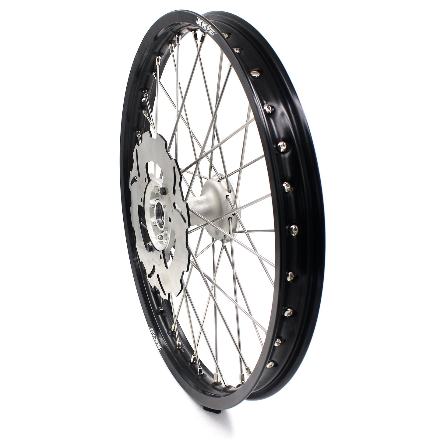 KKE 21 & 18 Casting MX Rims for Honda XR400R 96-04 XR600R 91-2000 240MM/220MM Disc Silver&Black