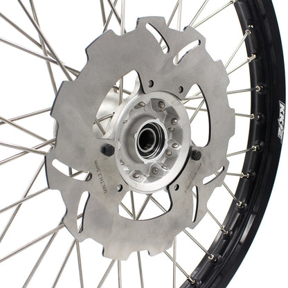 KKE 21 & 19 Casting MX Rims for Honda XR400R 96-04 XR600R 91-2000 240MM/220MM Disc Silver&Black