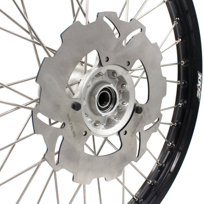 KKE 21 & 18 Casting MX Rims for Honda XR650R 2000-2008 240MM/240MM Disc Silver&Black