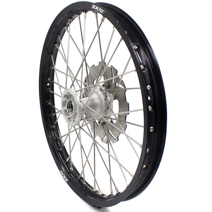 KKE 21 & 19 Casting MX Rims for Honda XR400R 96-04 XR600R 91-2000 240MM/220MM Disc Silver&Black